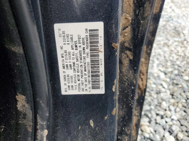 2016 HONDA ACCORD EX  