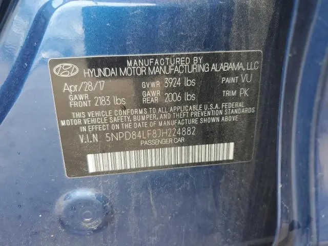 2018 HYUNDAI ELANTRA SEL  