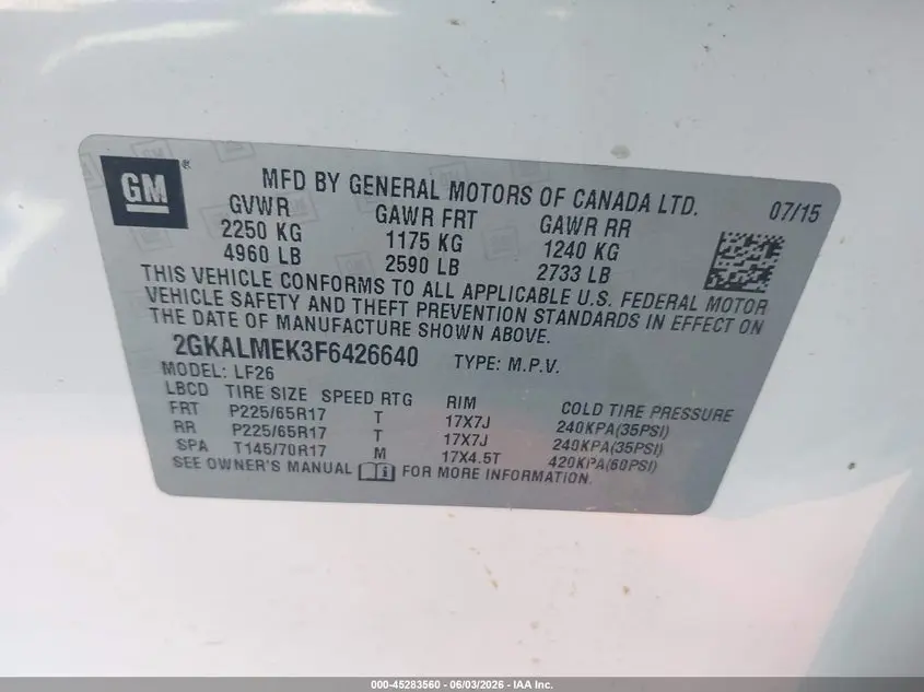 2015 GMC TERRAIN SLE-1