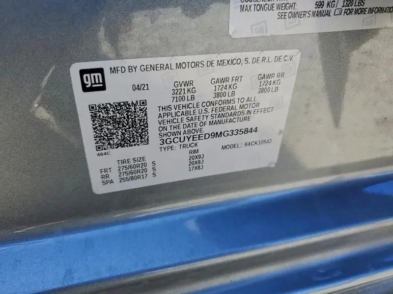 2021 CHEVROLET SILVERADO K1500 RST  