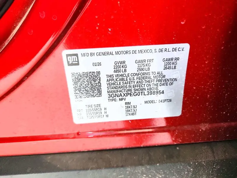 2026 CHEVROLET EQUINOX LT  