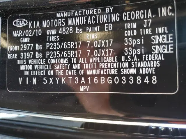 2011 KIA SORENTO BASE  