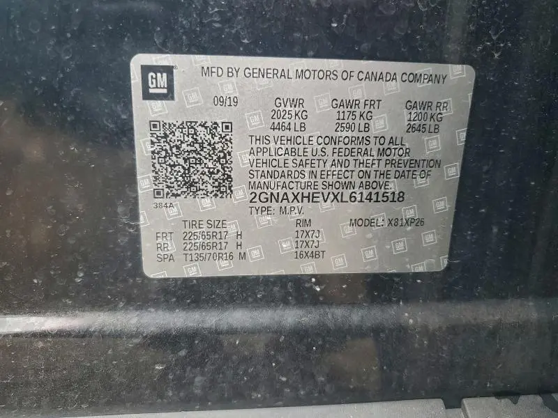 2020 CHEVROLET EQUINOX LS  