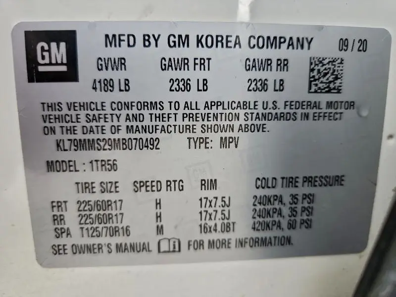 2021 CHEVROLET TRAILBLAZER LS  