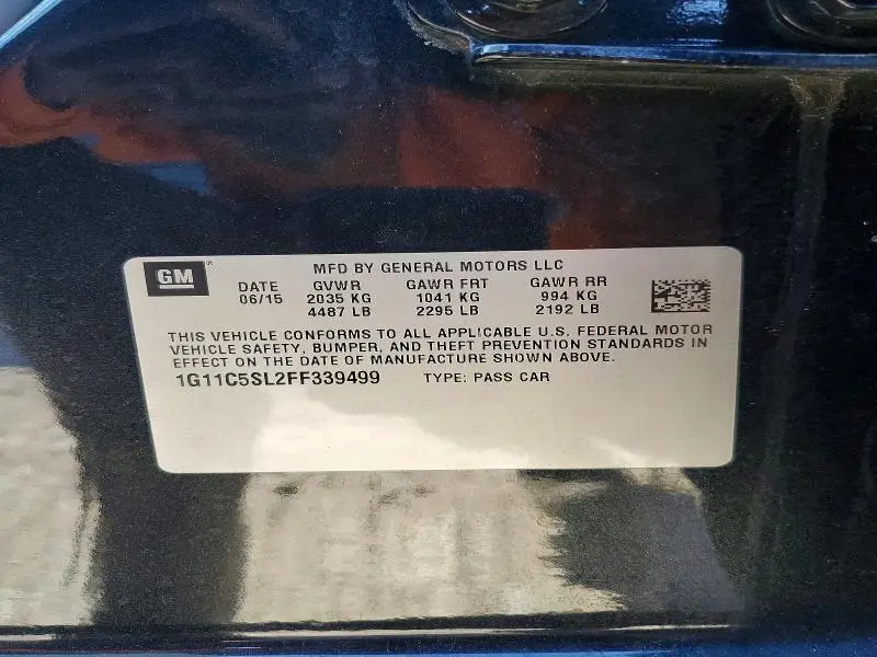 2015 CHEVROLET MALIBU 1LT  