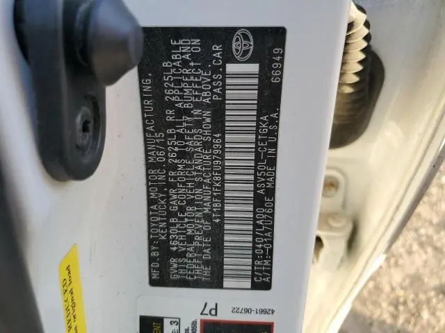 2015 TOYOTA CAMRY LE