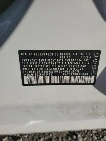 2024 VOLKSWAGEN JETTA SPORT  