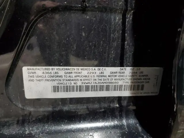 2010 VOLKSWAGEN JETTA LIMITED  