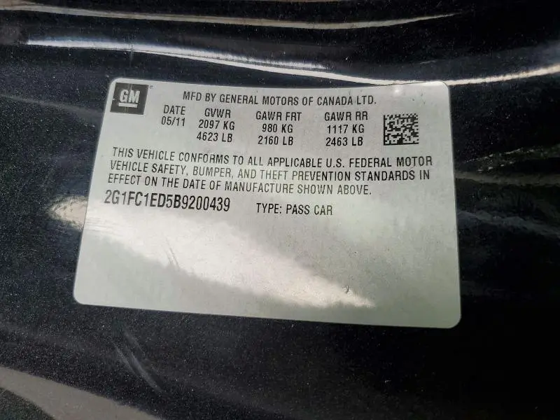 2011 CHEVROLET CAMARO LT  