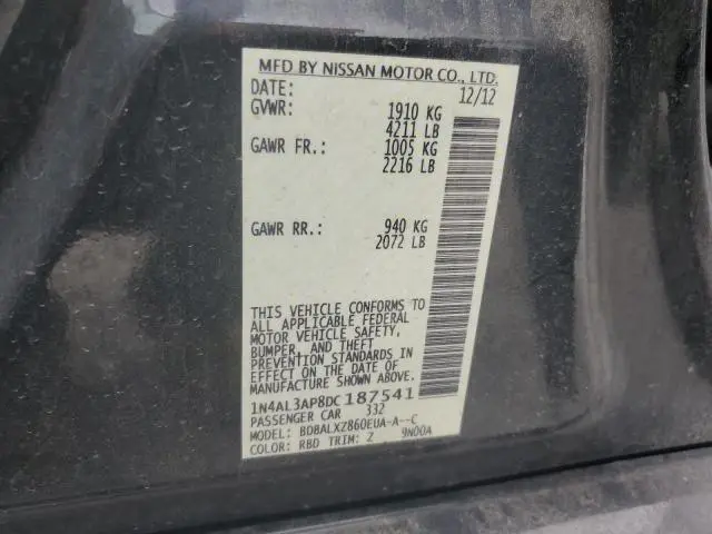 2013 NISSAN ALTIMA 2.5  