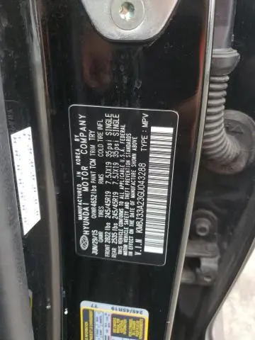 2016 HYUNDAI TUCSON LIMITED  