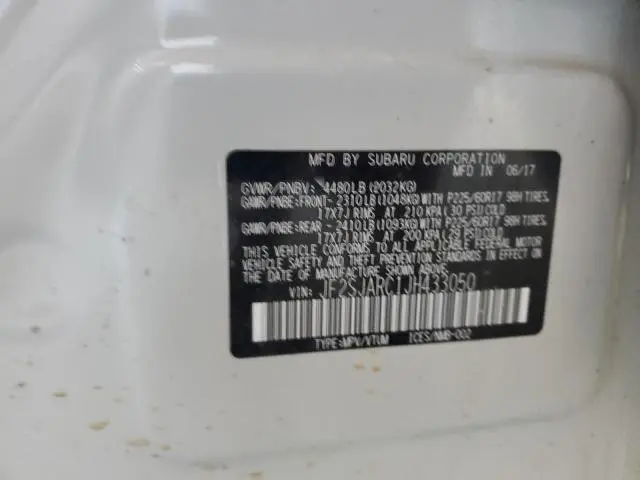 2018 SUBARU FORESTER 2.5I LIMITED  