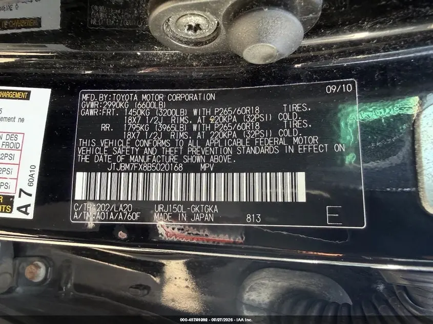 2011 LEXUS GX 460  