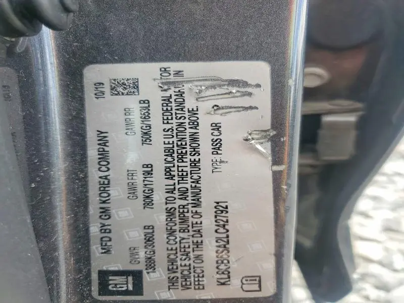 2020 CHEVROLET SPARK LS  