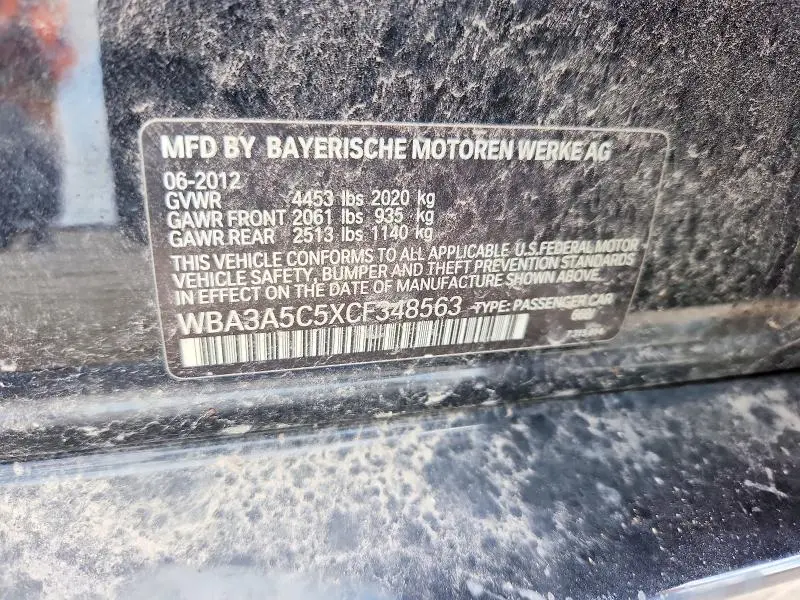 2012 BMW 328 I  