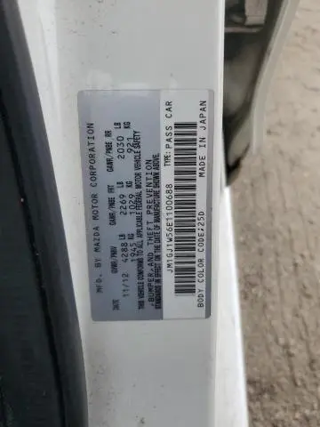 2014 MAZDA 6 GRAND TOURING  
