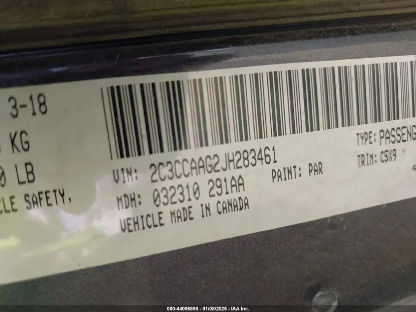 2018 CHRYSLER 300 TOURING