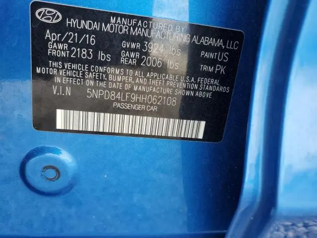 2017 HYUNDAI ELANTRA SE  