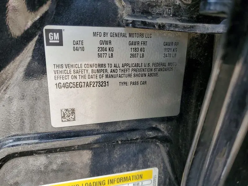 2010 BUICK LACROSSE CXL  