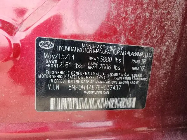 2014 HYUNDAI ELANTRA SE  