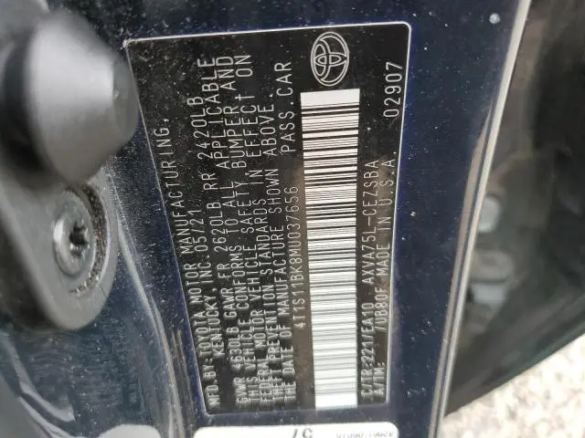 2021 TOYOTA CAMRY SE  
