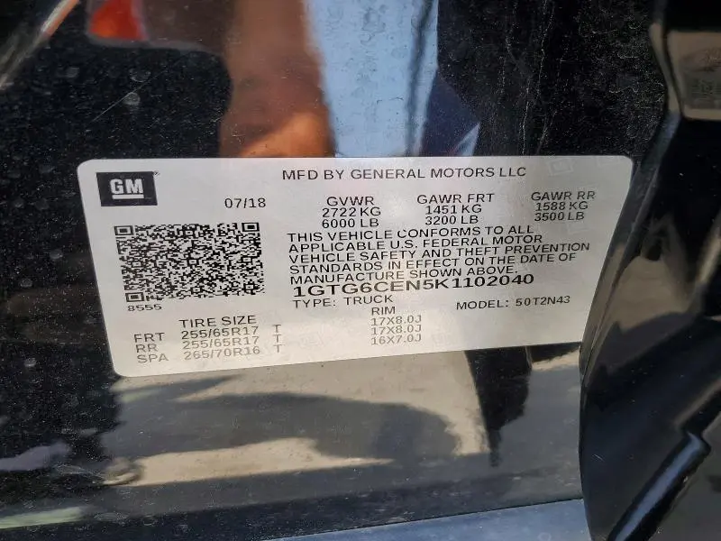 2019 GMC CANYON SLE  