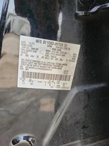 2011 FORD EDGE SEL  
