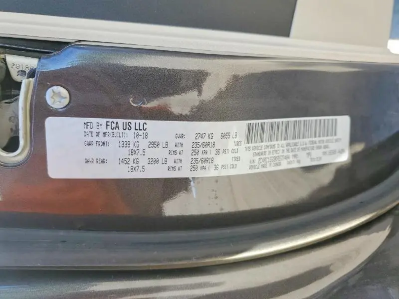 2019 CHRYSLER PACIFICA TOURING L PLUS  