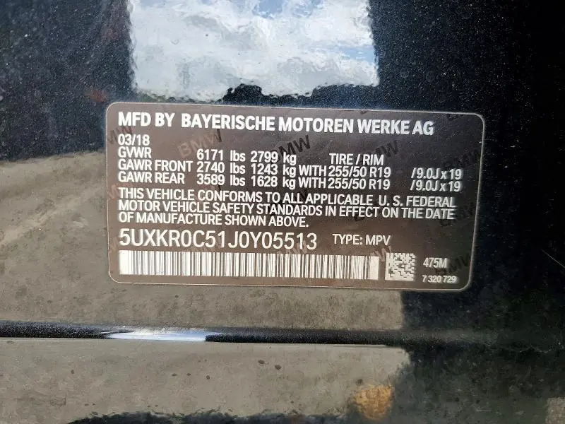 2018 BMW X5 XDRIVE35I  