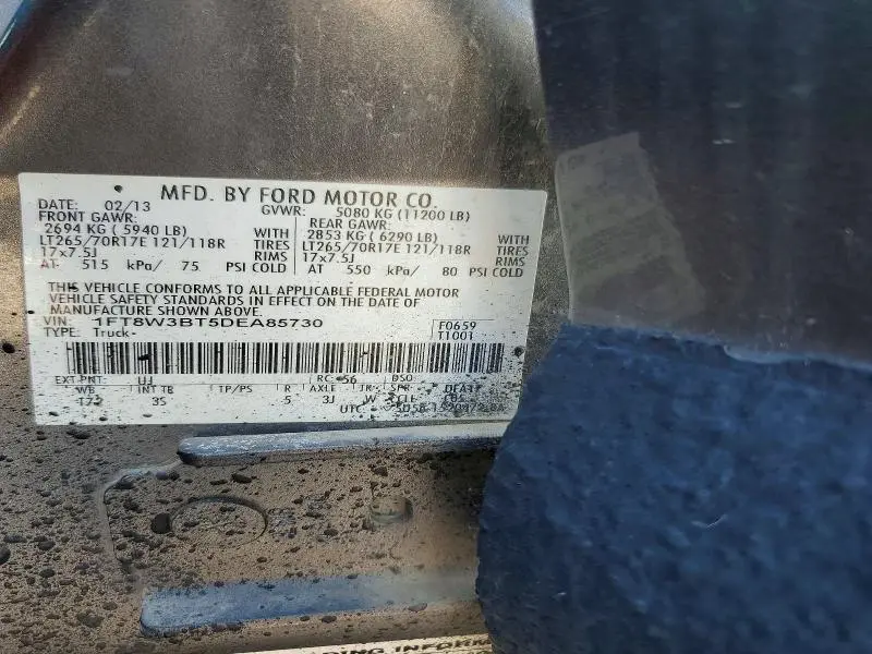 2013 FORD F350 SUPER DUTY  