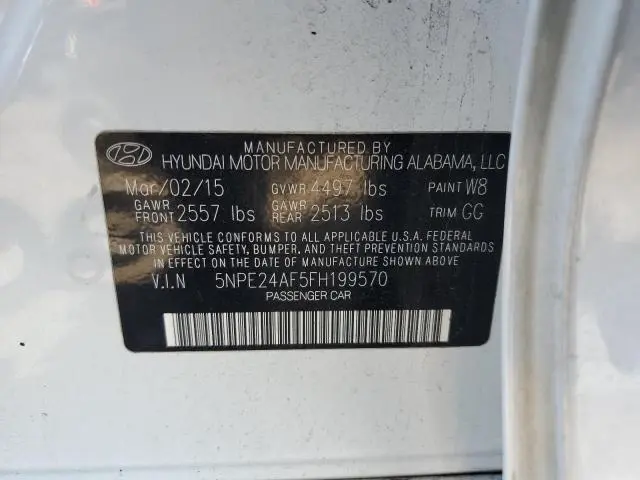 2015 HYUNDAI SONATA SE  