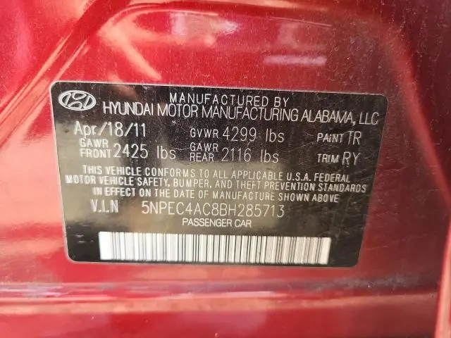 2011 HYUNDAI SONATA SE  