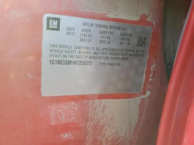 2017 CHEVROLET CRUZE LT  