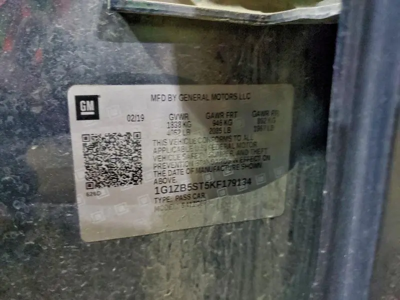 2019 CHEVROLET MALIBU LS  