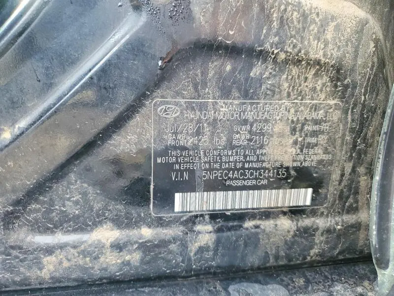 2012 HYUNDAI SONATA SE  