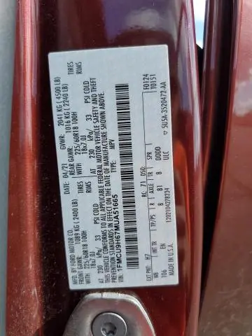 2021 FORD ESCAPE SEL