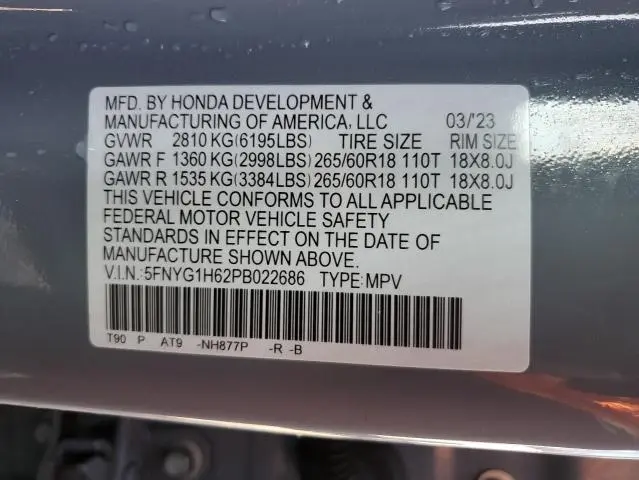 2023 HONDA PILOT TRAILSPORT