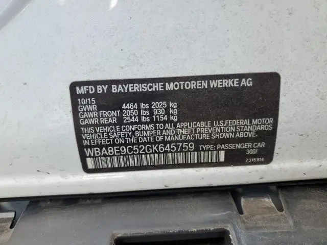 2016 BMW 328 I SULEV  