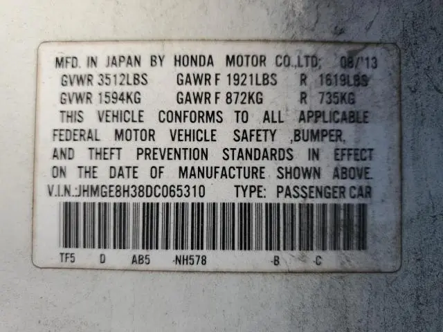 2013 HONDA FIT