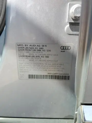 2016 AUDI Q5 PREMIUM PLUS  