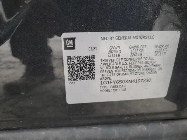 2021 CHEVROLET BOLT EV LT  