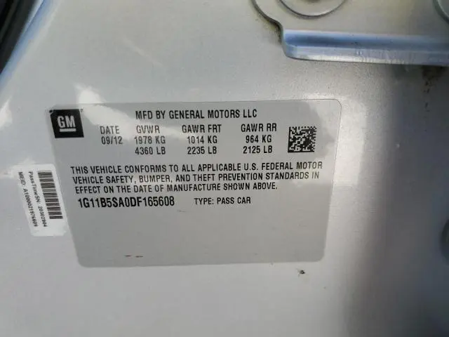 2013 CHEVROLET MALIBU LS  