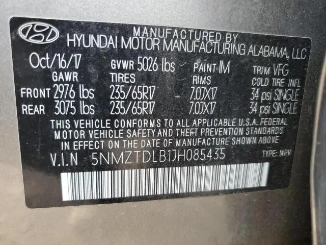 2018 HYUNDAI SANTA FE SPORT   