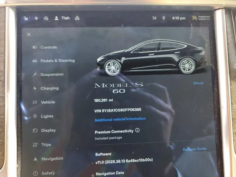 2013 TESLA MODEL S   