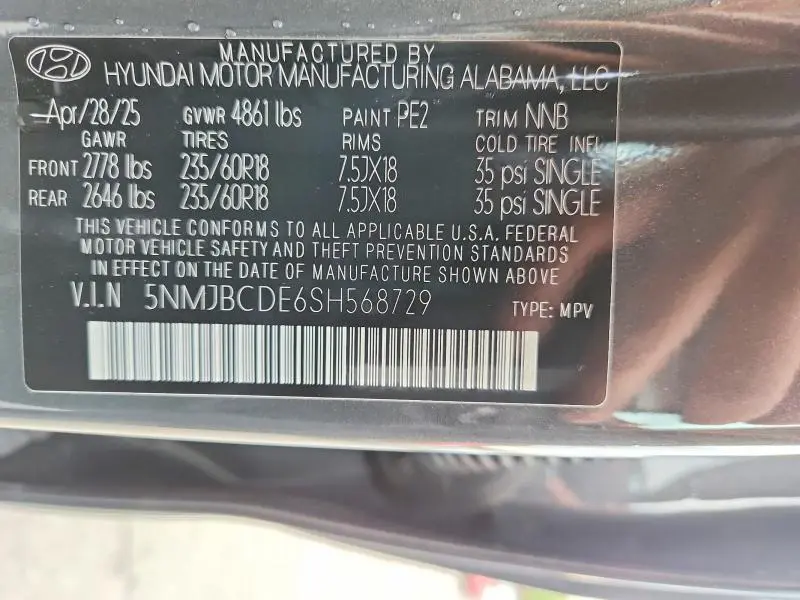 2025 HYUNDAI TUCSON SEL  