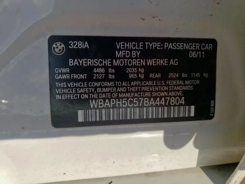 2011 BMW 328 I SULEV  