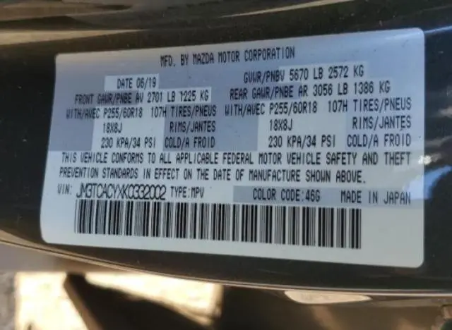 2019 MAZDA CX-9 TOURING  