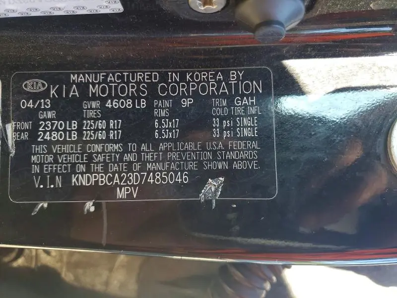 2013 KIA SPORTAGE LX  