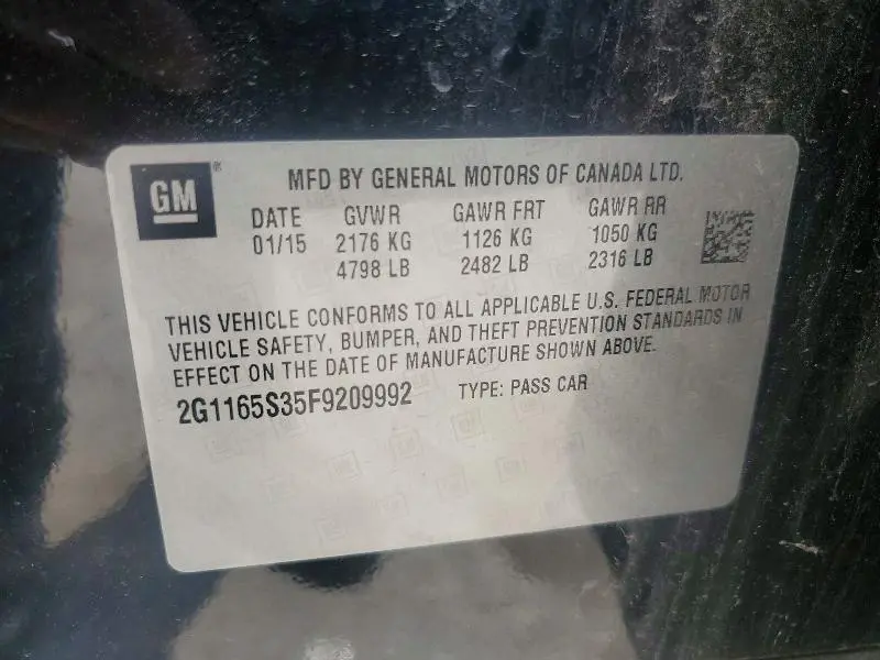 2015 CHEVROLET IMPALA LTZ  