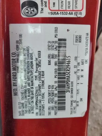 2012 FORD FUSION SE  